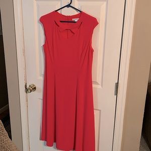 London Times bright coral dress Size 10